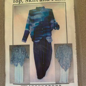 Where Everywhere Dolman Tuxedo Blouse